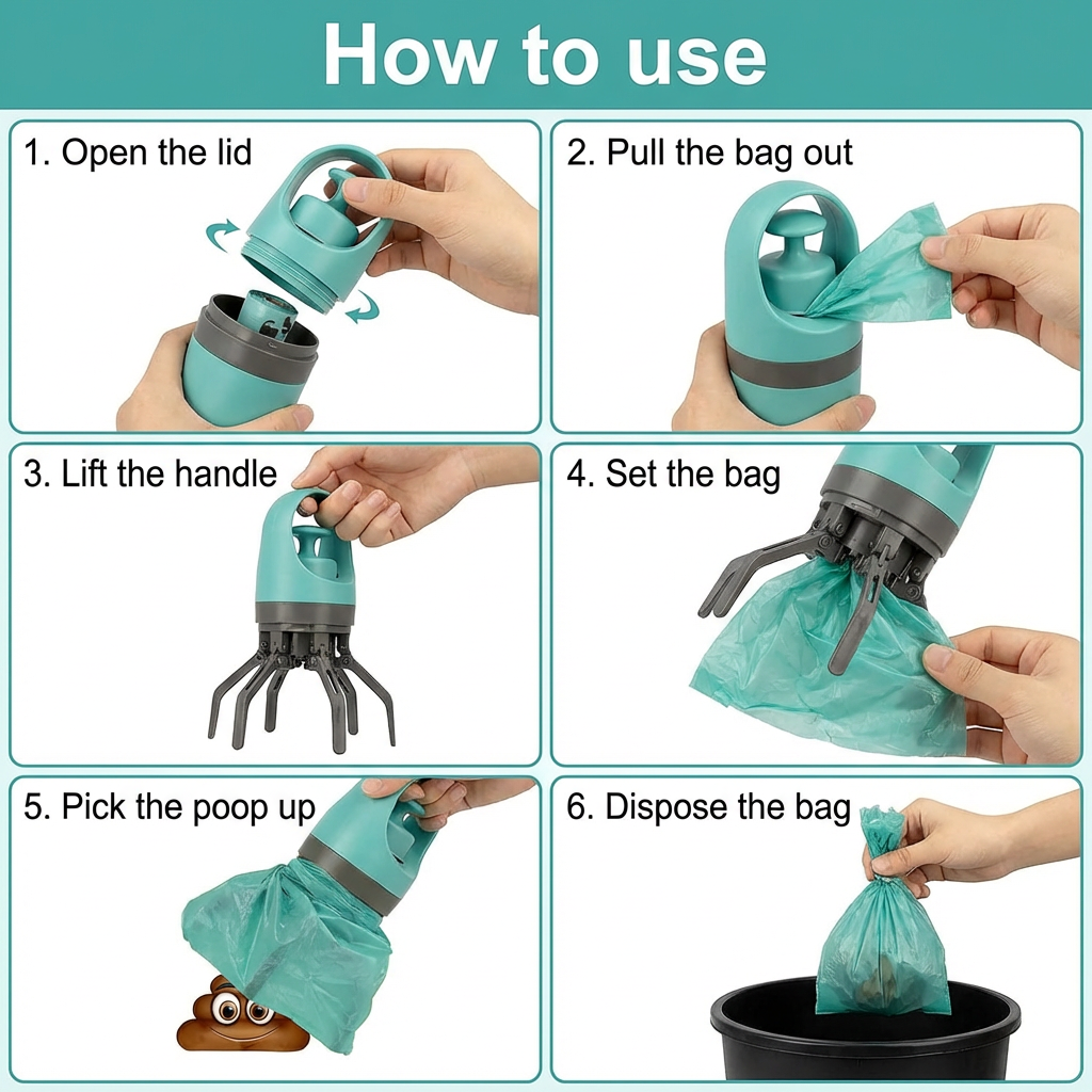 No Touch Dog Pooper Scooper