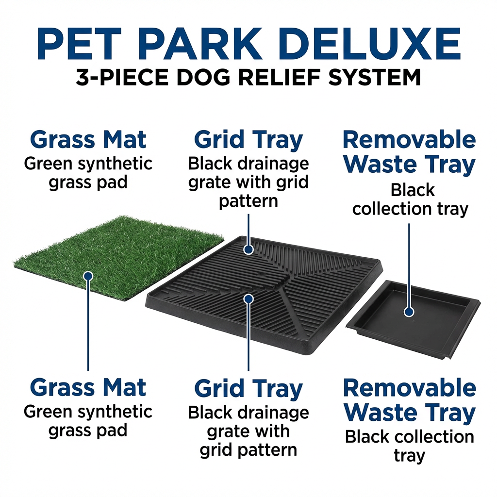 Dog Grass Pad with Tray