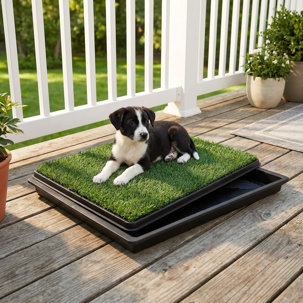 Dog Grass Pad with Tray