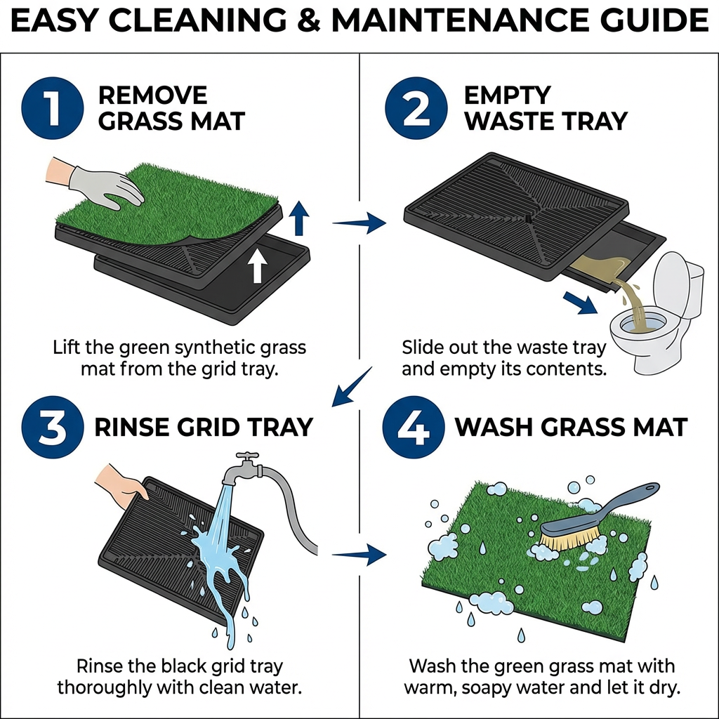 Dog Grass Pad with Tray