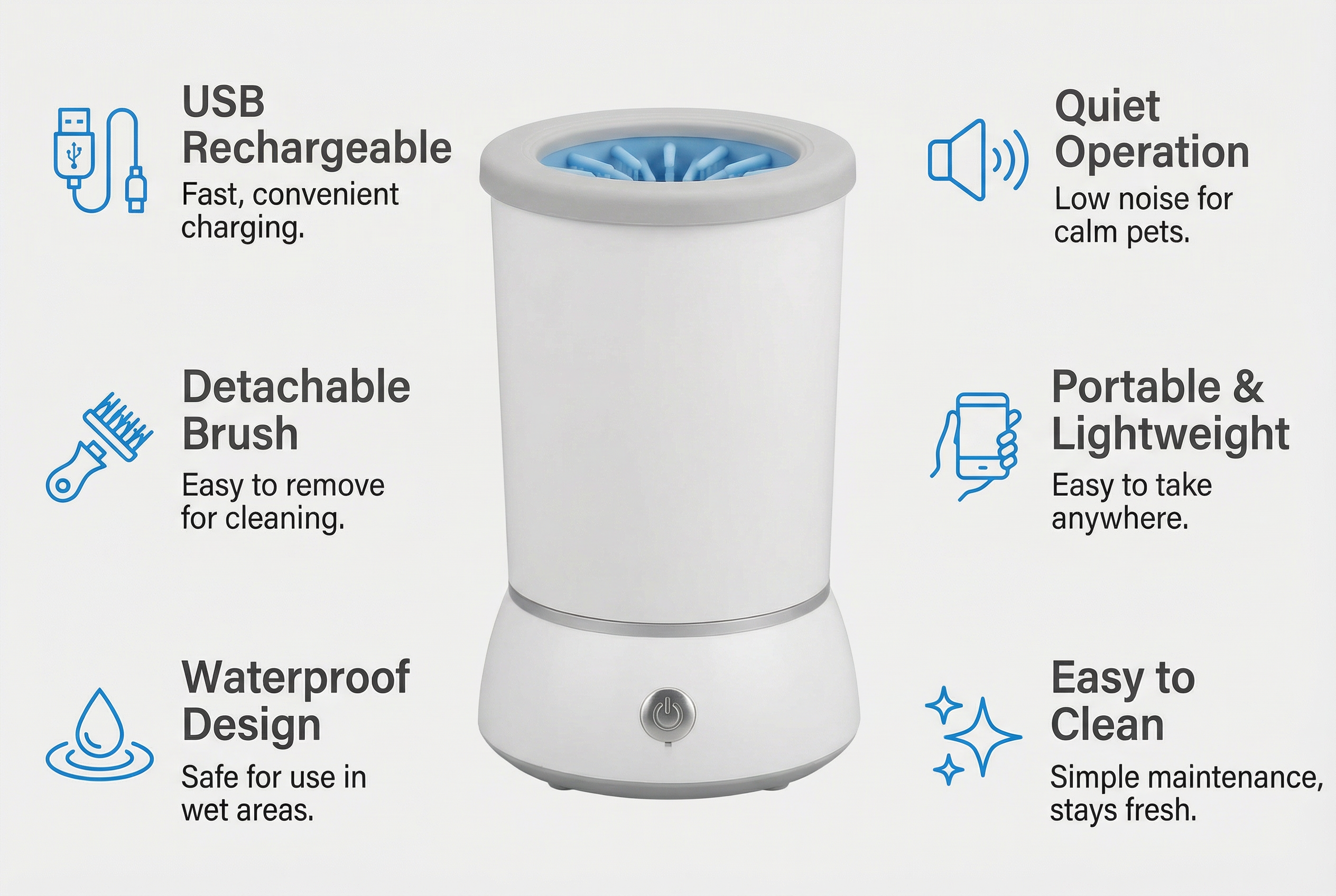 Rechargeable Dog Paw Cleaner