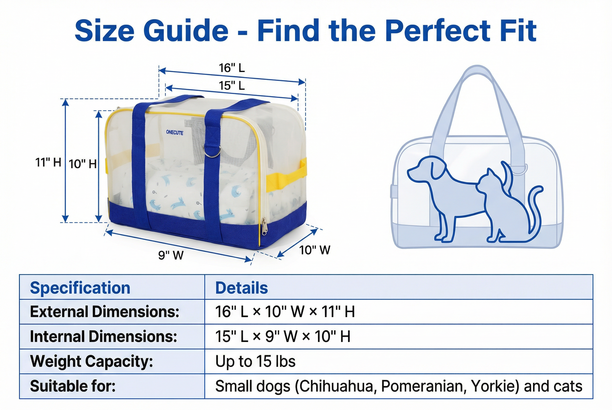 Breathable Pet Carrier Outing Mesh Portable Bag