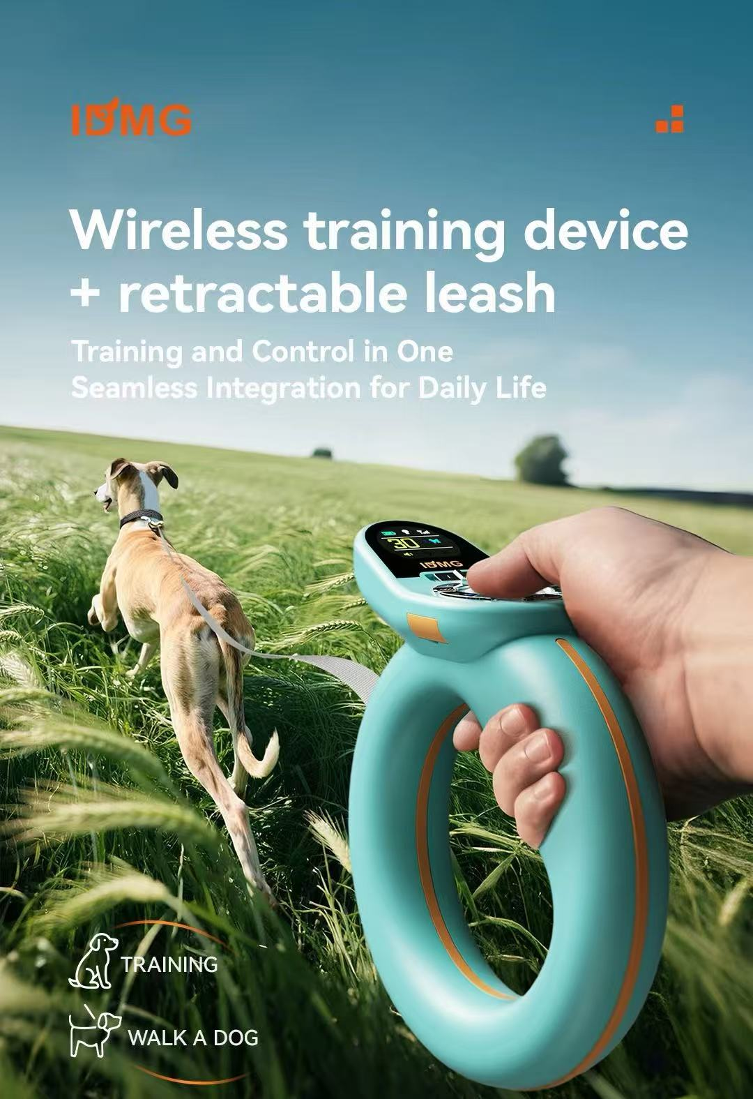 Wireless Training Device + Retractable Leash
