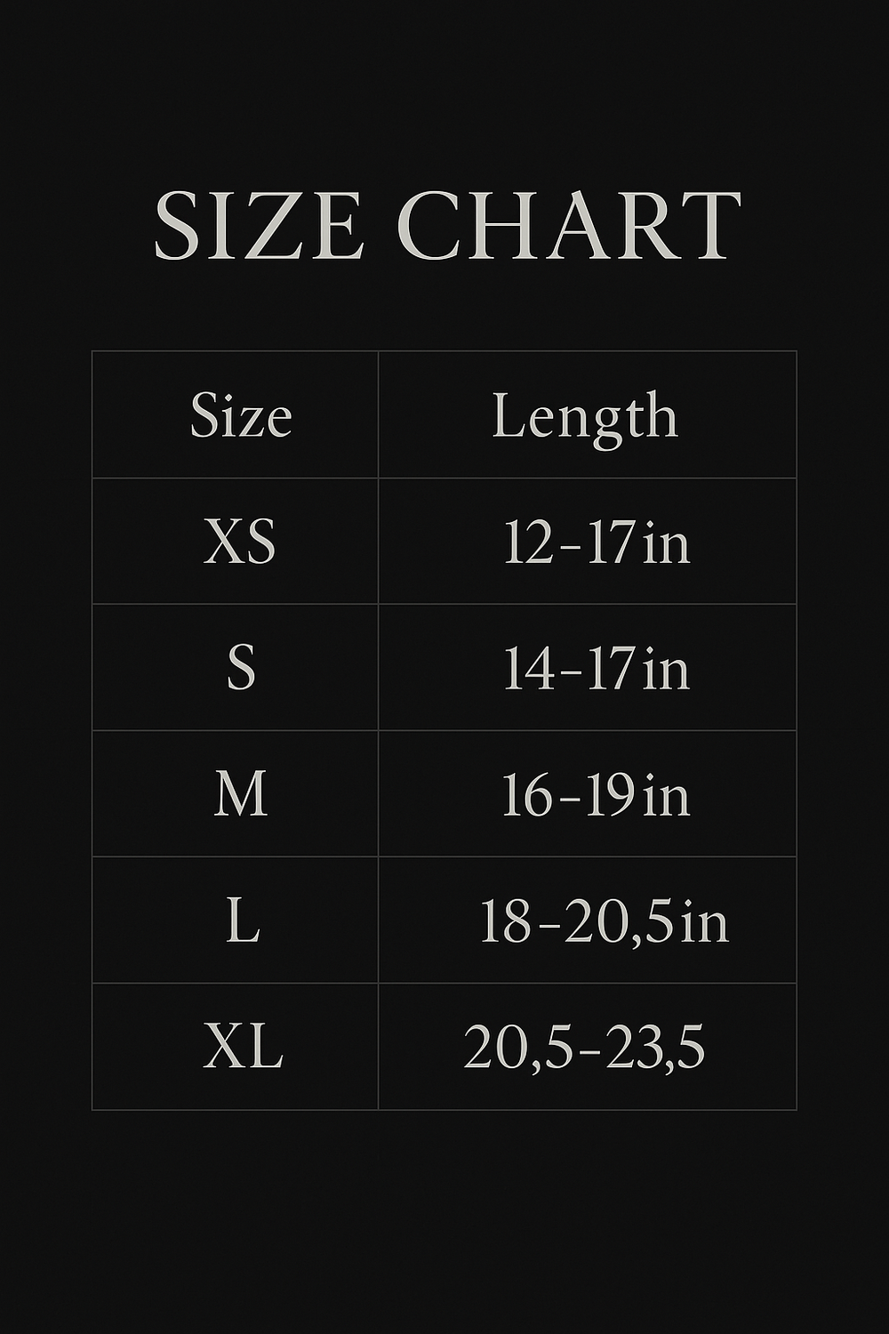 Size Guide