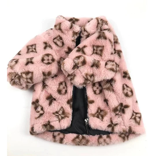 Faux Fur Zip Coat Jacket Dog Clothes Hot Likes