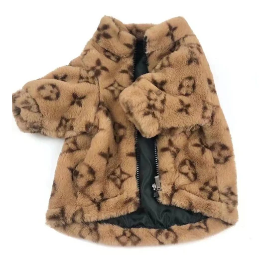 Faux Fur Zip Coat Jacket Dog Clothes Hot Likes