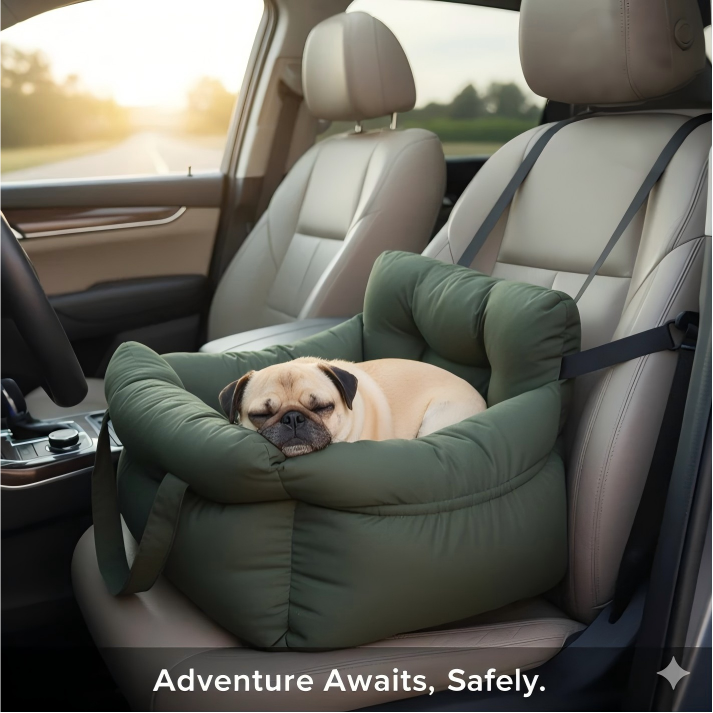 Luxury All-in-One Pet Car Carrier & Couch Bed